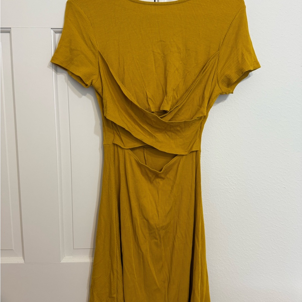 Elegant Mustard Dress